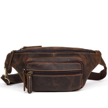 Load image into Gallery viewer, Vintage Genuine Leather Men's Multifunction Waist Pack Bag