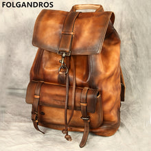 Load image into Gallery viewer, Vintage Genuine Leather Double Shoulder Bag