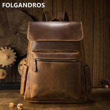 Load image into Gallery viewer, Vintage Classic Cowhide Casual Rucksack Bolsa