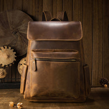 Load image into Gallery viewer, Vintage Classic Cowhide Casual Rucksack Bolsa