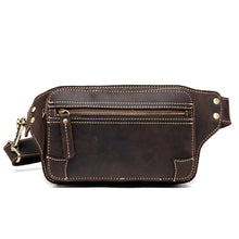 Load image into Gallery viewer, Vintage Handmade Cow Leather Waist Bag