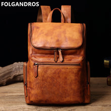 Load image into Gallery viewer, Vintage Daypack Male Large Capacity Rucksack